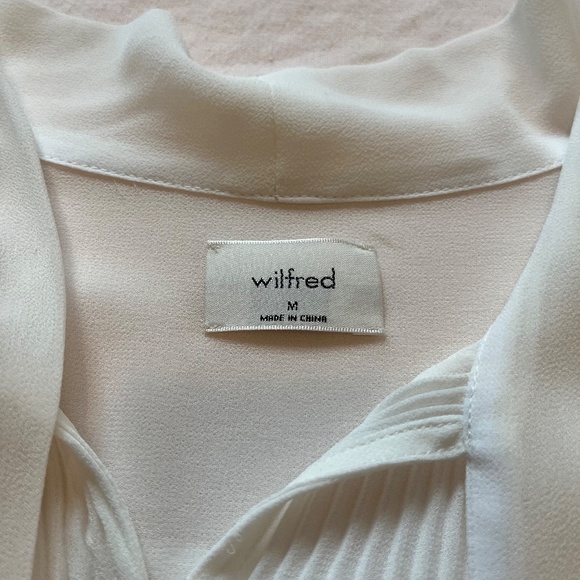 Aritzia Wilfred⎜BARBARA BLOUSE⎜LIGHT BIRCH - Picture 13 of 16